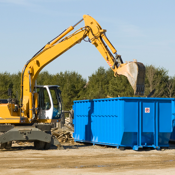 can i choose the location where the residential dumpster will be placed in Butlerville OH